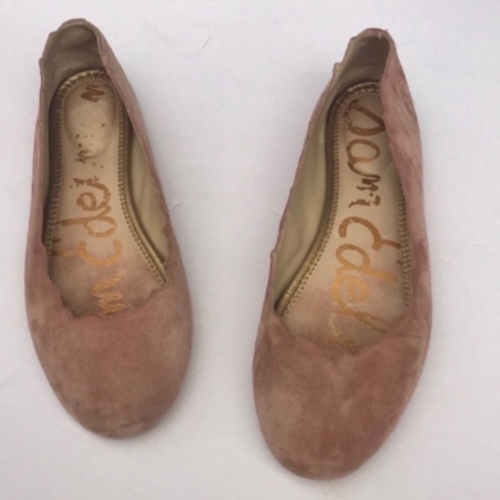 Sam Edelman Pink Blush Scalloped Francis Flats